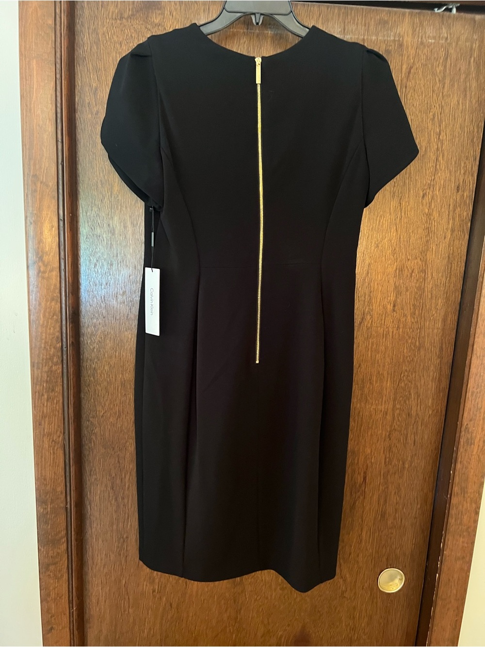 Calvin Klein Size 12 Classic Black Women's Sheath Dress - Picture 5 of 7